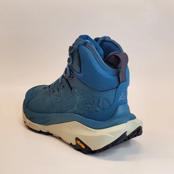 New HOKA Kaha 2 GTX Waterproof Hiking Boots Vibram Sole Teal Blue Women Size 7B - Picture 5 of 11